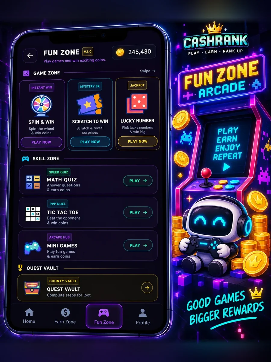 CashRank Fun Zone preview