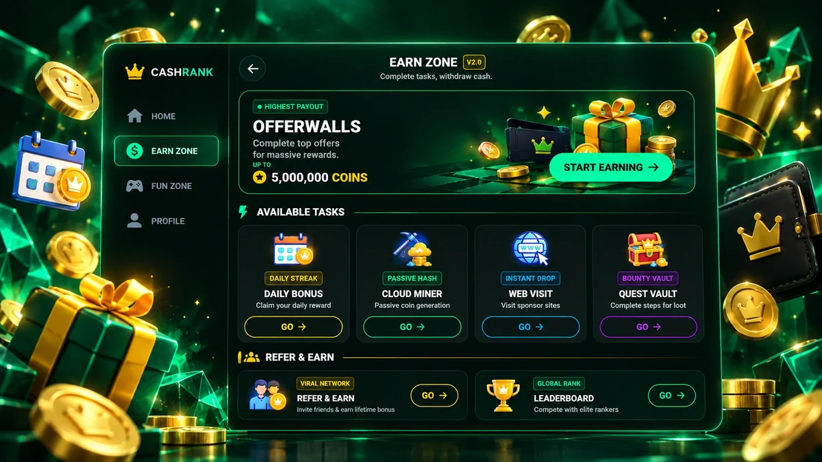 CashRank Earn Zone
